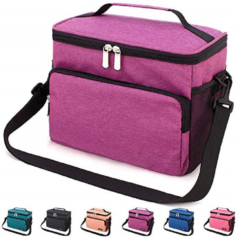 Office Work Picnic Hiking Beach Lunch Box Organizer with Adjustable Shoulder Strap