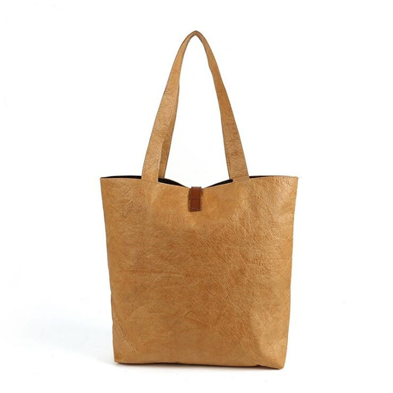Recyclable customized printing natural tyvek paper shopping handbag