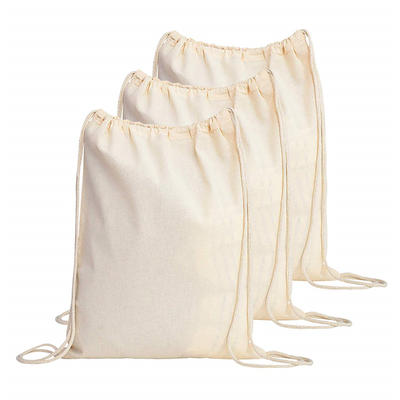 100%cotton drawstring backpack travel bags for kids ,children,student