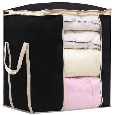 Storage Bag for Blankets Clothes Sweaters Beddings Organizer with Reinfored Handles
