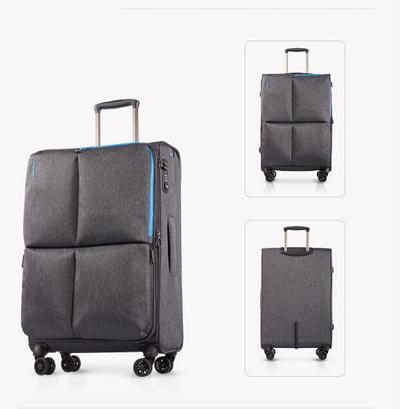 lightweight durable soft side polyester nylon EVA set of 3pcs luggage travel trolley bag sets