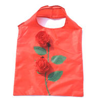 Rose Shape Folding Shopping Bag