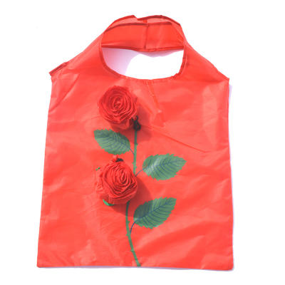 Rose Shape Folding Shopping Bag