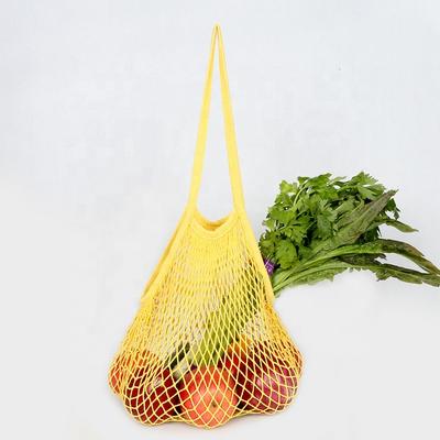 Wholesale eco-friendly reusable cotton net bag TM-165