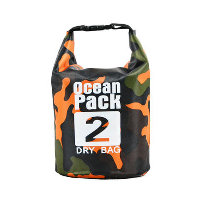 Classic Camouflage Style Waterproof Dry Bag Roll Top Dry Compression Sack Keeps Gear Dry for Boating