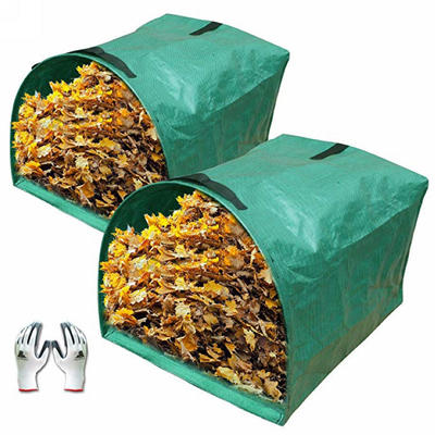 2-Pack Large Yard Dustpan-Type Garden Bag for Collecting Leaves