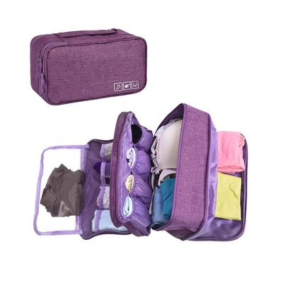 Large Packing Organizer Lingerie Pouch Three Layers Bra Underwear Storage Bag