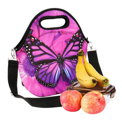 Neoprene Lunch Bag With Removale Shoulder Strap for Adults,Kids -Great for Travel,Outdoors, Work,School