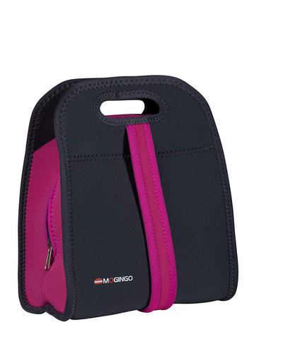 Neoprene Insulated Zippered Lunch Cooler Bag with Dual Carrying Handle