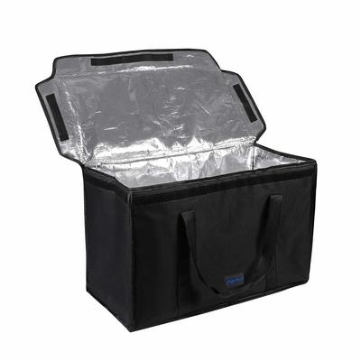 Commercial Grade Food Delivery Bag, Premium Insulation Thermal Carrier for Uber Eats, Restaurant Catering Service, Keep Food Hot and Cold - 23” x 14” x 15”