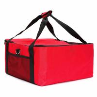Pizza Bag, Large Insulated Food Delivery Bag, Thermal Insulated Food Carry Bag, Perfect Pizza Delivery Bag, Thermal Cooler Bag Food Container(16.5x16.5x9inch,Red)
