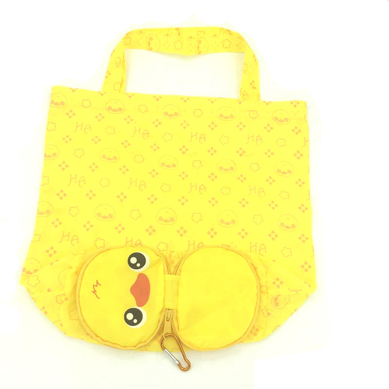 Cartoon Animal Shopping Tote Bag Waterproof Handbag with Hook