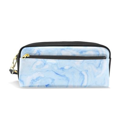 Marble Printed Travel Pencil Pouch
