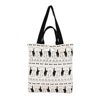Cotton Canvas Tote Bag with Inner Pocket Adorable Large Tote Bag for Beach,Shipping,Groceries,Books