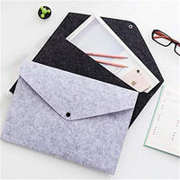 Felt File Folders Document Organizer Filling Envelopes A4 Letter Size/Felt Case Bag Sleeve Protector with Snap Button