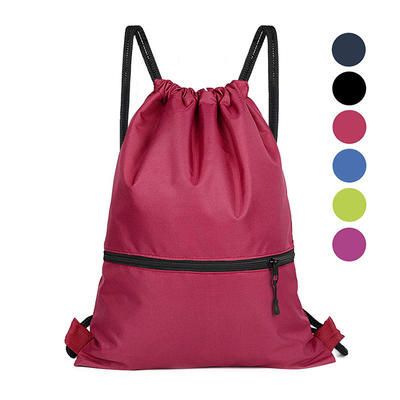 Drawstring Backpack Sport Gym Sackpack Cinch Bags for Women and Men - Large Size for Travel, Hiking and More-6 Colors